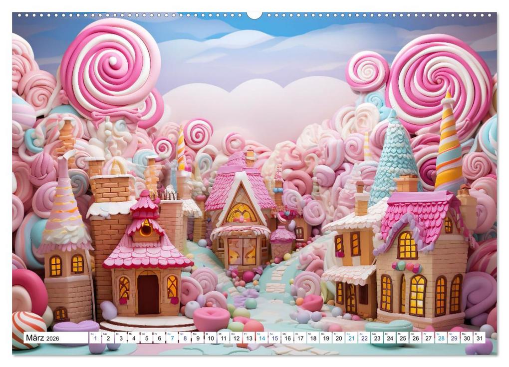 Weitere Ansicht: Zuckerträume im Candyland (hochwertiger Premium Wandkalender 2026 DIN A2 quer), Kunstdruck in Hochglanz | Calvendo, Ally Bee