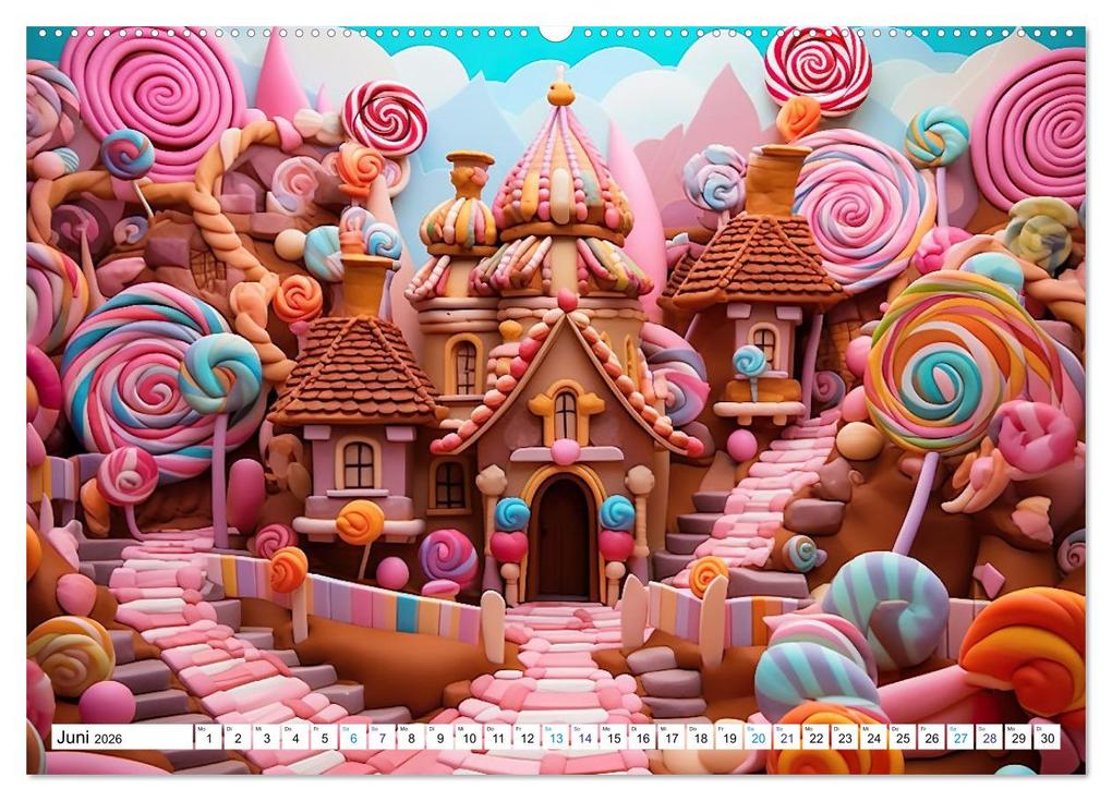 Weitere Ansicht: Zuckerträume im Candyland (hochwertiger Premium Wandkalender 2026 DIN A2 quer), Kunstdruck in Hochglanz | Calvendo, Ally Bee