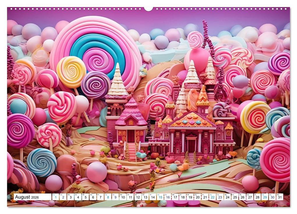 Weitere Ansicht: Zuckerträume im Candyland (hochwertiger Premium Wandkalender 2026 DIN A2 quer), Kunstdruck in Hochglanz | Calvendo, Ally Bee