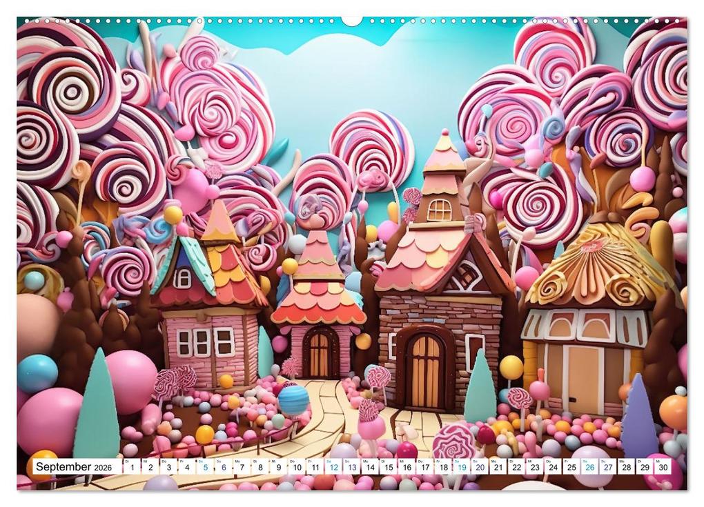 Weitere Ansicht: Zuckerträume im Candyland (hochwertiger Premium Wandkalender 2026 DIN A2 quer), Kunstdruck in Hochglanz | Calvendo, Ally Bee