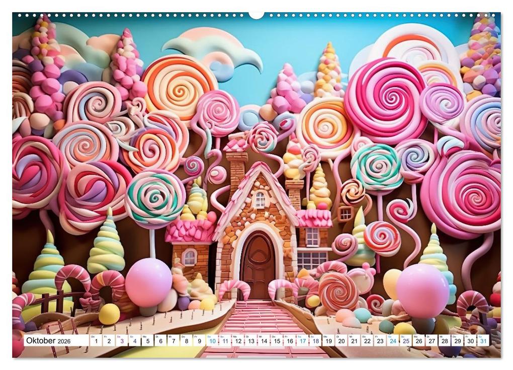 Weitere Ansicht: Zuckerträume im Candyland (hochwertiger Premium Wandkalender 2026 DIN A2 quer), Kunstdruck in Hochglanz | Calvendo, Ally Bee