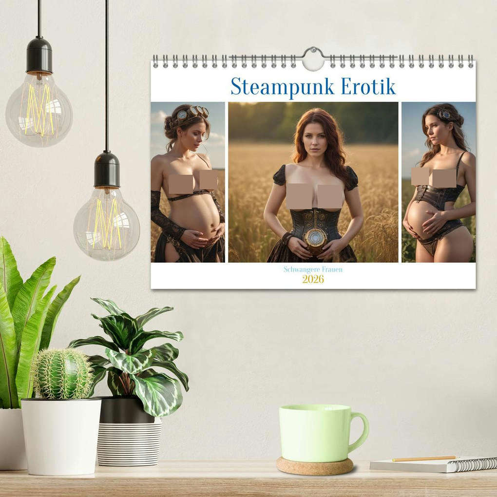 Weitere Ansicht: Steampunk Erotik - Schwangere Frauen (Wandkalender 2026 DIN A4 quer), CALVENDO Monatskalender | Calvendo, Stacey Herz