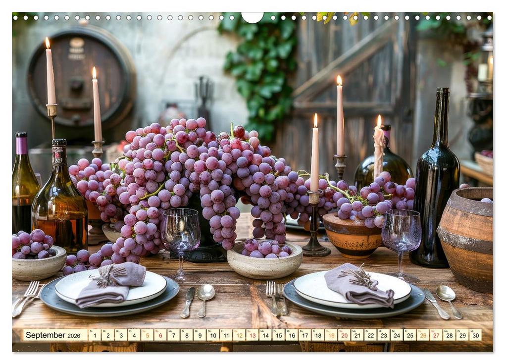 Weitere Ansicht: Gedeckter Tisch für Gourmets (Wandkalender 2026 DIN A3 quer), CALVENDO Monatskalender | Calvendo, Peter Roder