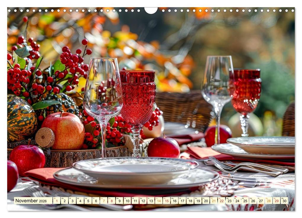 Weitere Ansicht: Gedeckter Tisch für Gourmets (Wandkalender 2026 DIN A3 quer), CALVENDO Monatskalender | Calvendo, Peter Roder