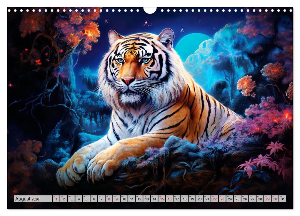 Weitere Ansicht: Jahr des Tigers - Porträts des chinesischen Tierkreiszeichens (Wandkalender 2026 DIN A3 quer), CALVENDO Monatskalender | Anja Frost, Calvendo