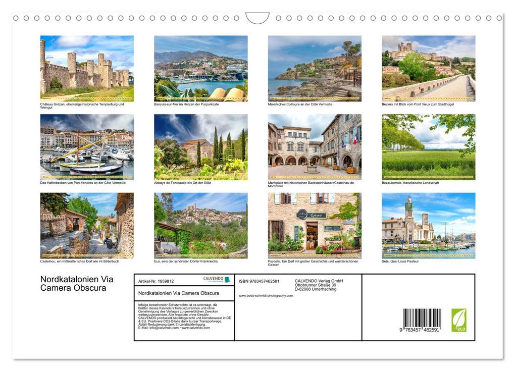 Weitere Ansicht: Nordkatalonien Via Camera Obscura (Wandkalender 2026 DIN A3 quer), CALVENDO Monatskalender | Bodo Schmidt, Calvendo