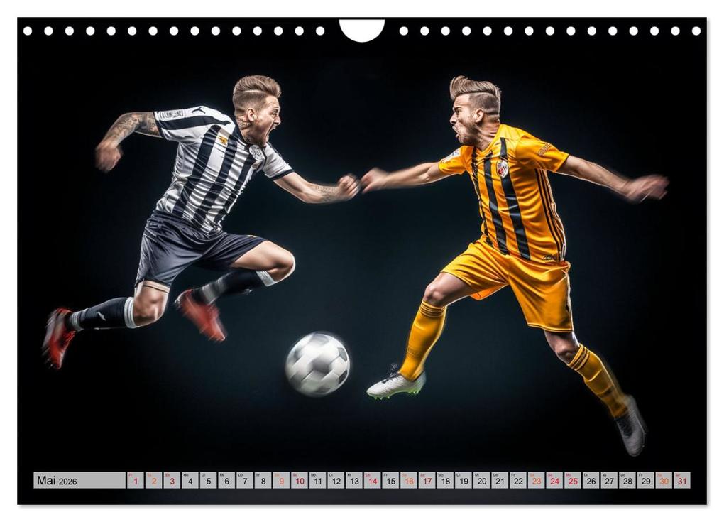 Weitere Ansicht: Fussball - Zweikampf (Wandkalender 2026 DIN A4 quer), CALVENDO Monatskalender | Dirk Meutzner, Calvendo