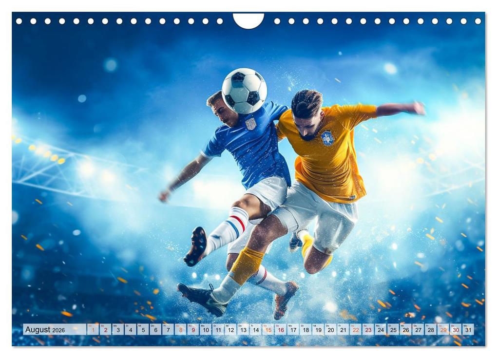 Weitere Ansicht: Fussball - Zweikampf (Wandkalender 2026 DIN A4 quer), CALVENDO Monatskalender | Dirk Meutzner, Calvendo