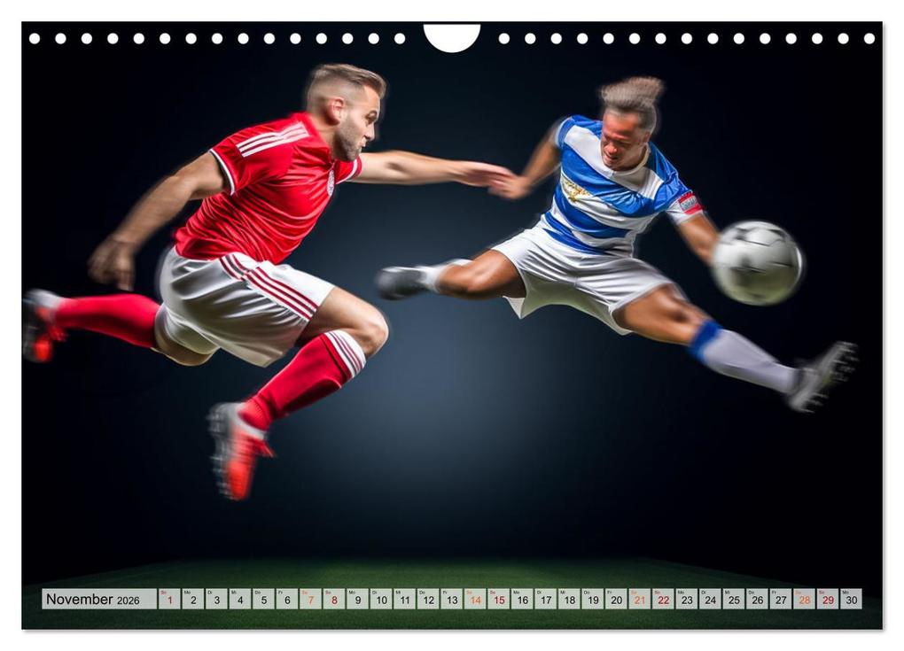 Weitere Ansicht: Fussball - Zweikampf (Wandkalender 2026 DIN A4 quer), CALVENDO Monatskalender | Dirk Meutzner, Calvendo