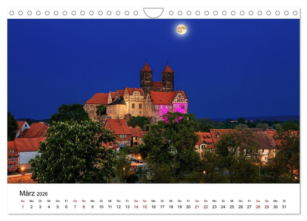Weitere Ansicht: Auf den Spuren der Romanik zur blauen Stunde (Wandkalender 2026 DIN A4 quer), CALVENDO Monatskalender | Uwe Graf, Calvendo
