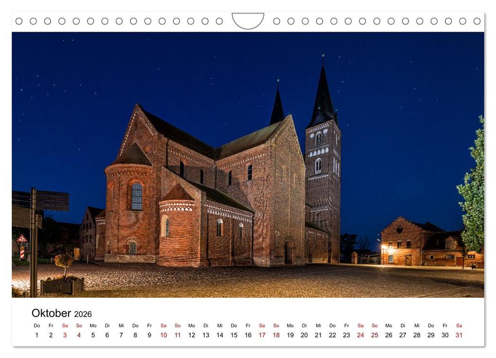 Weitere Ansicht: Auf den Spuren der Romanik zur blauen Stunde (Wandkalender 2026 DIN A4 quer), CALVENDO Monatskalender | Uwe Graf, Calvendo