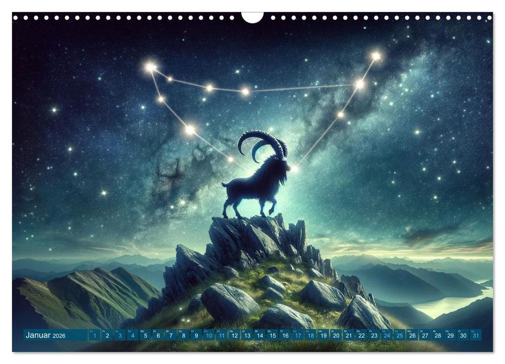 Weitere Ansicht: Kosmische Sinfonie: Der Tanz der Sternzeichen (Wandkalender 2026 DIN A3 quer), CALVENDO Monatskalender | artefacti artefacti, Calvendo, artefacti