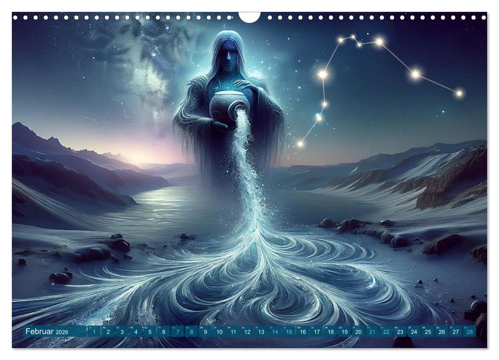 Weitere Ansicht: Kosmische Sinfonie: Der Tanz der Sternzeichen (Wandkalender 2026 DIN A3 quer), CALVENDO Monatskalender | artefacti artefacti, Calvendo, artefacti
