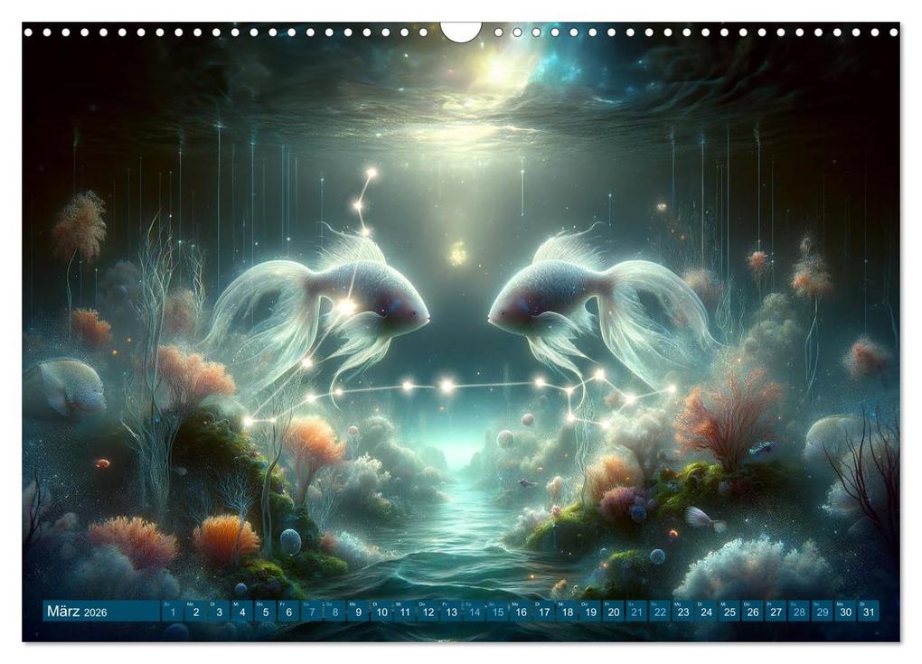 Weitere Ansicht: Kosmische Sinfonie: Der Tanz der Sternzeichen (Wandkalender 2026 DIN A3 quer), CALVENDO Monatskalender | artefacti artefacti, Calvendo, artefacti