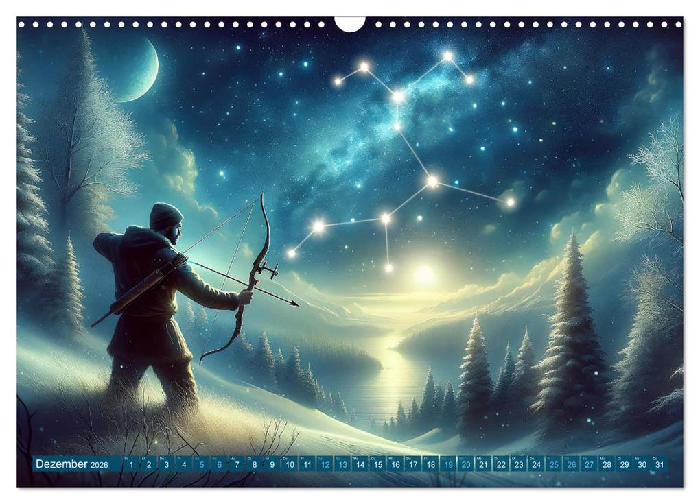 Weitere Ansicht: Kosmische Sinfonie: Der Tanz der Sternzeichen (Wandkalender 2026 DIN A3 quer), CALVENDO Monatskalender | artefacti artefacti, Calvendo, artefacti