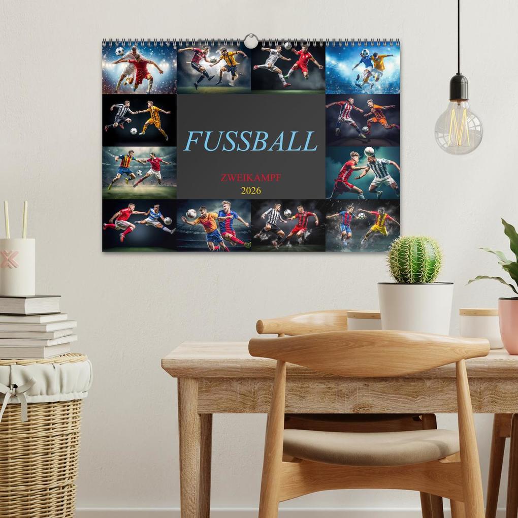 Weitere Ansicht: Fussball - Zweikampf (Wandkalender 2026 DIN A3 quer), CALVENDO Monatskalender | Dirk Meutzner, Calvendo