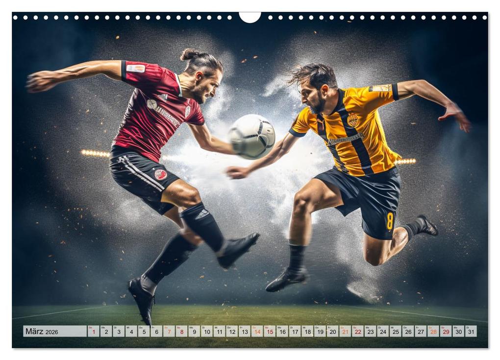 Weitere Ansicht: Fussball - Zweikampf (Wandkalender 2026 DIN A3 quer), CALVENDO Monatskalender | Dirk Meutzner, Calvendo