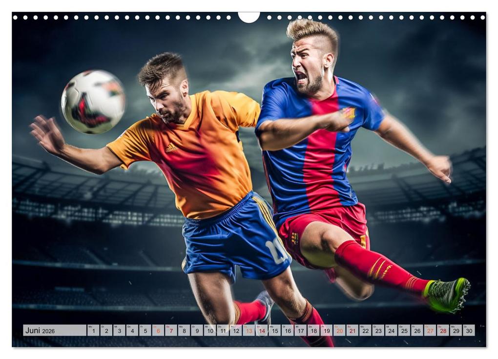 Weitere Ansicht: Fussball - Zweikampf (Wandkalender 2026 DIN A3 quer), CALVENDO Monatskalender | Dirk Meutzner, Calvendo