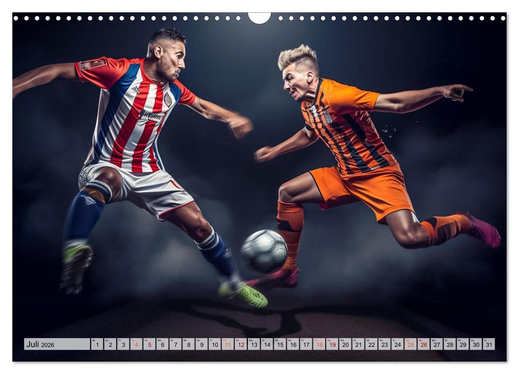 Weitere Ansicht: Fussball - Zweikampf (Wandkalender 2026 DIN A3 quer), CALVENDO Monatskalender | Dirk Meutzner, Calvendo