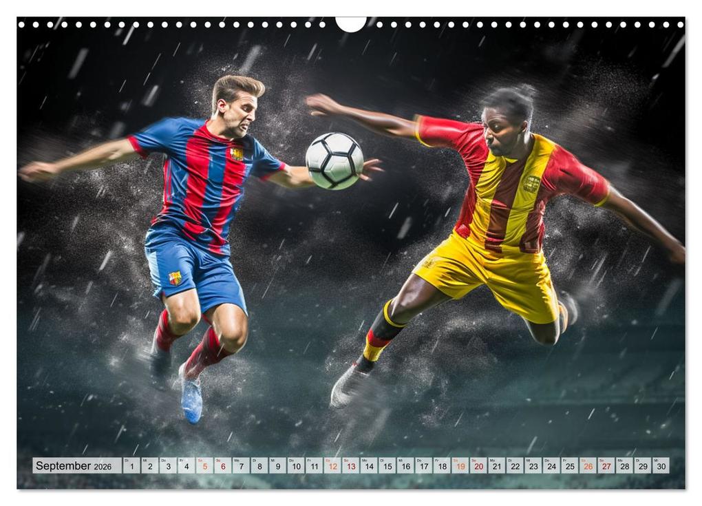 Weitere Ansicht: Fussball - Zweikampf (Wandkalender 2026 DIN A3 quer), CALVENDO Monatskalender | Dirk Meutzner, Calvendo