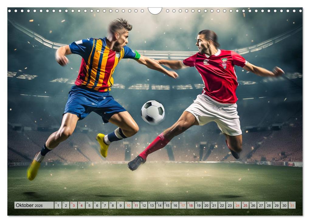 Weitere Ansicht: Fussball - Zweikampf (Wandkalender 2026 DIN A3 quer), CALVENDO Monatskalender | Dirk Meutzner, Calvendo