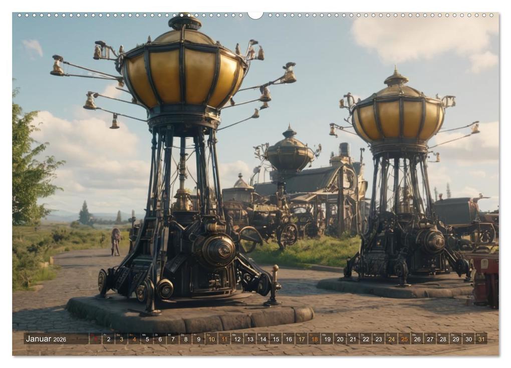 Weitere Ansicht: Steampunk Maschinen der Straße (hochwertiger Premium Wandkalender 2026 DIN A2 quer), Kunstdruck in Hochglanz | Stanley Hinz, Calvendo
