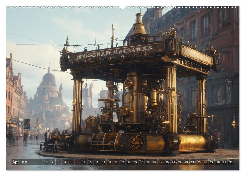 Weitere Ansicht: Steampunk Maschinen der Straße (hochwertiger Premium Wandkalender 2026 DIN A2 quer), Kunstdruck in Hochglanz | Stanley Hinz, Calvendo