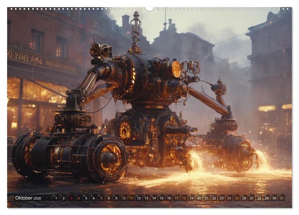 Weitere Ansicht: Steampunk Maschinen der Straße (hochwertiger Premium Wandkalender 2026 DIN A2 quer), Kunstdruck in Hochglanz | Stanley Hinz, Calvendo