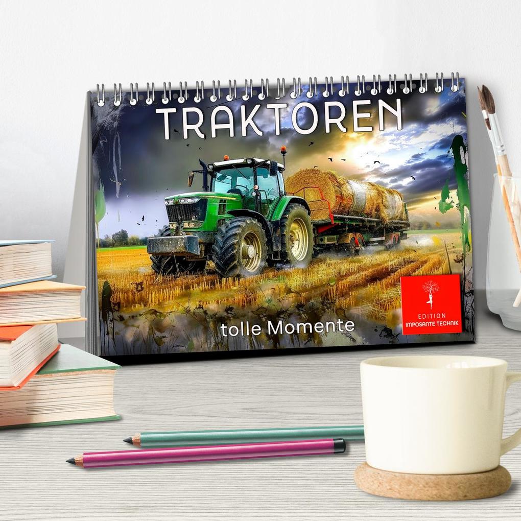 Weitere Ansicht: Traktoren - tolle Momente (Tischkalender 2026 DIN A5 quer), CALVENDO Monatskalender | Peter Roder, Calvendo