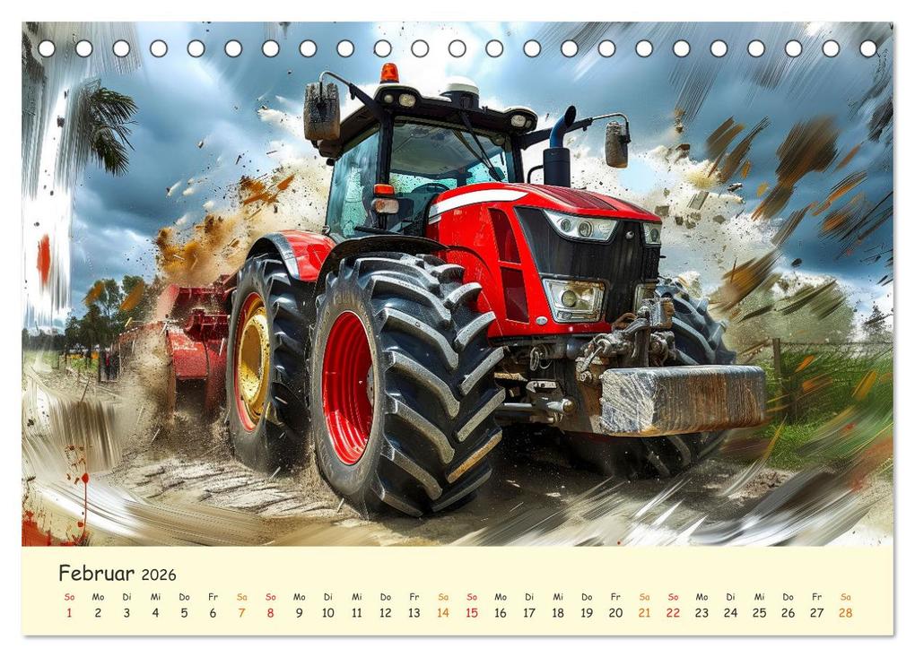 Weitere Ansicht: Traktoren - tolle Momente (Tischkalender 2026 DIN A5 quer), CALVENDO Monatskalender | Peter Roder, Calvendo