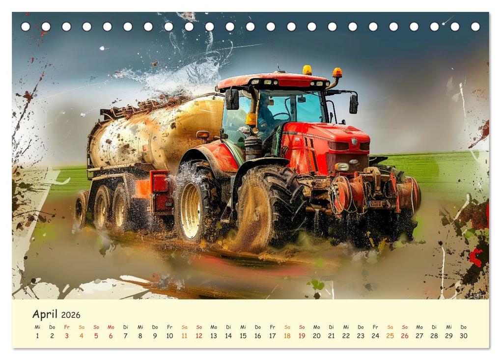 Weitere Ansicht: Traktoren - tolle Momente (Tischkalender 2026 DIN A5 quer), CALVENDO Monatskalender | Peter Roder, Calvendo