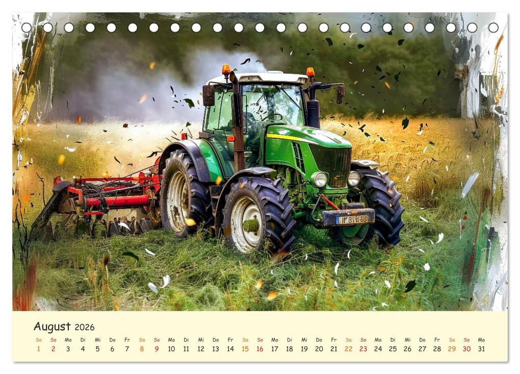 Weitere Ansicht: Traktoren - tolle Momente (Tischkalender 2026 DIN A5 quer), CALVENDO Monatskalender | Peter Roder, Calvendo