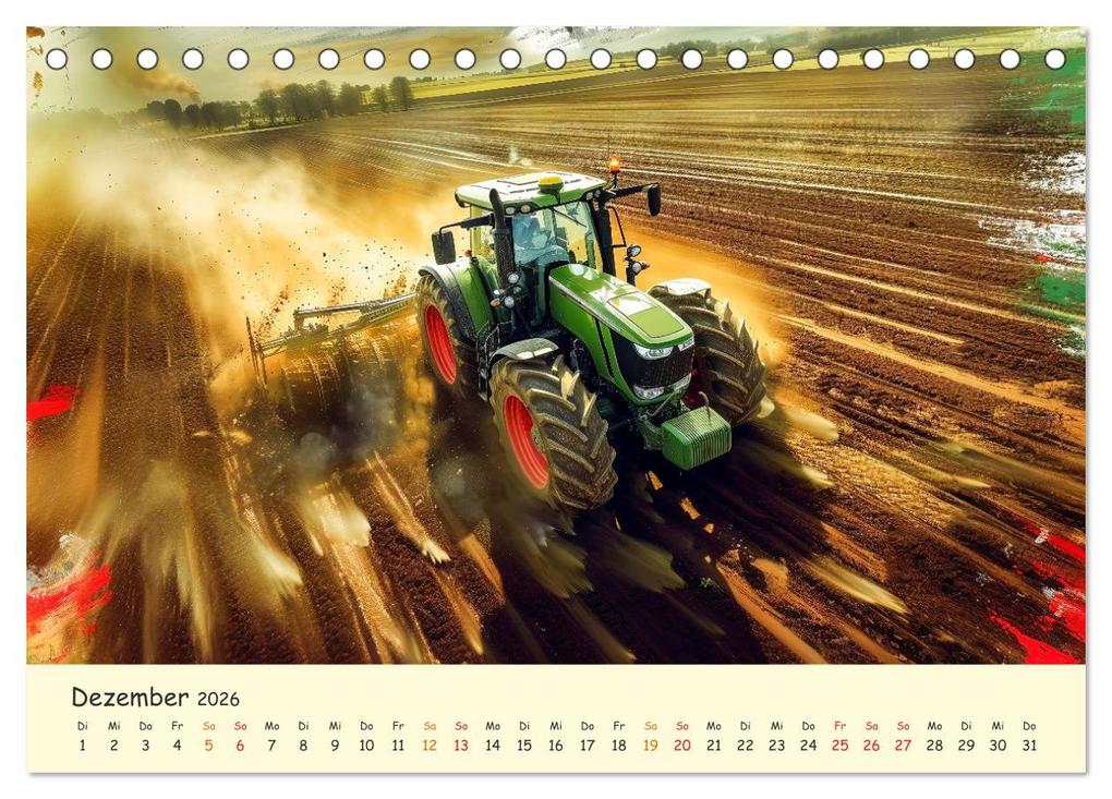 Weitere Ansicht: Traktoren - tolle Momente (Tischkalender 2026 DIN A5 quer), CALVENDO Monatskalender | Peter Roder, Calvendo