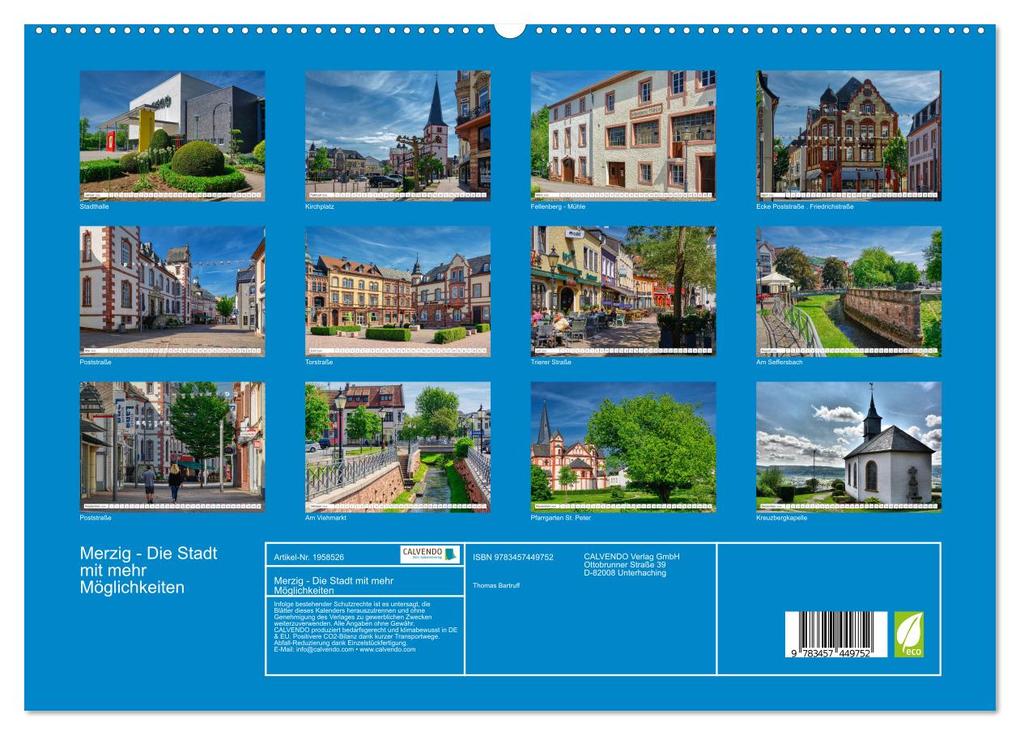 Weitere Ansicht: Merzig - Die Stadt mit mehr Möglichkeiten (hochwertiger Premium Wandkalender 2026 DIN A2 quer), Kunstdruck in Hochglanz | Thomas Bartruff, Calvendo