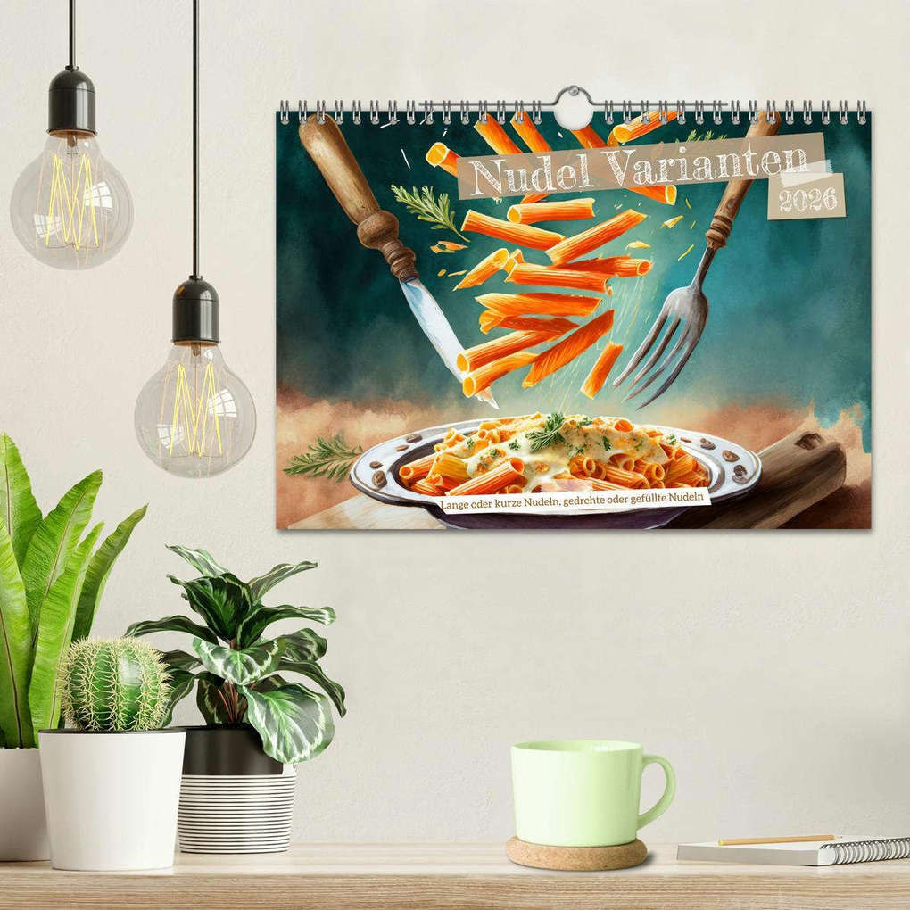 Weitere Ansicht: Nudel Varianten (Wandkalender 2026 DIN A4 quer), CALVENDO Monatskalender | Calvendo, Marlise Gaudig