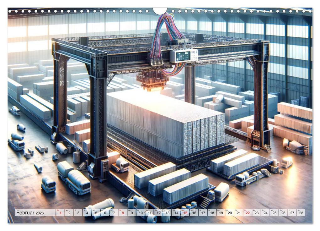 Weitere Ansicht: Die Zukunft im Hamburger Hafen: Visionen und Möglichkeiten von Morgen. (Wandkalender 2026 DIN A3 quer), CALVENDO Monatskalender | Calvendo, Marco Warstat