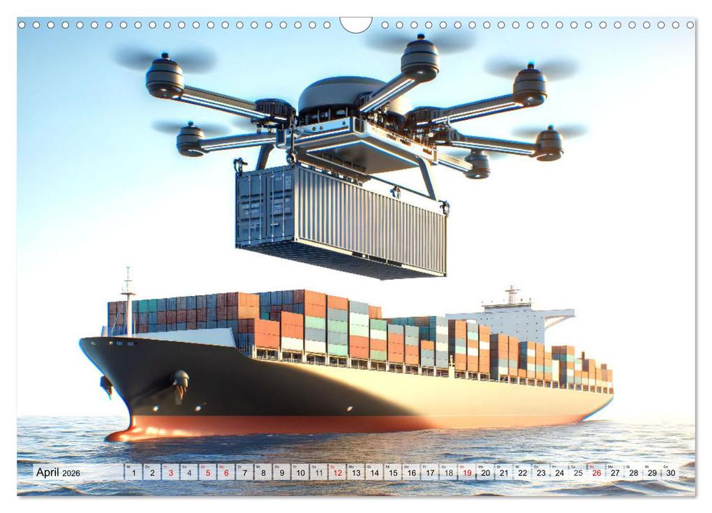 Weitere Ansicht: Die Zukunft im Hamburger Hafen: Visionen und Möglichkeiten von Morgen. (Wandkalender 2026 DIN A3 quer), CALVENDO Monatskalender | Calvendo, Marco Warstat