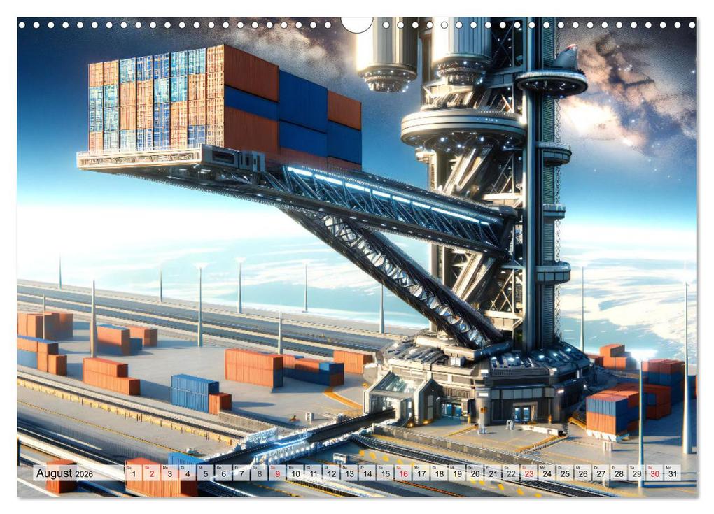 Weitere Ansicht: Die Zukunft im Hamburger Hafen: Visionen und Möglichkeiten von Morgen. (Wandkalender 2026 DIN A3 quer), CALVENDO Monatskalender | Calvendo, Marco Warstat