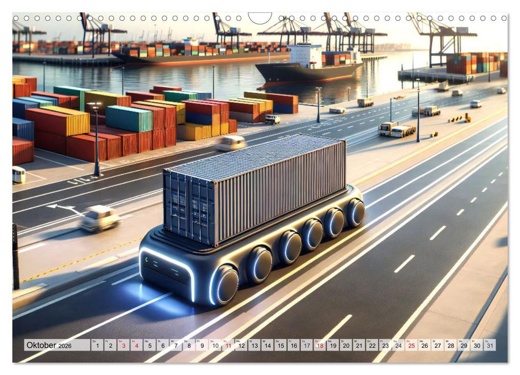 Weitere Ansicht: Die Zukunft im Hamburger Hafen: Visionen und Möglichkeiten von Morgen. (Wandkalender 2026 DIN A3 quer), CALVENDO Monatskalender | Calvendo, Marco Warstat