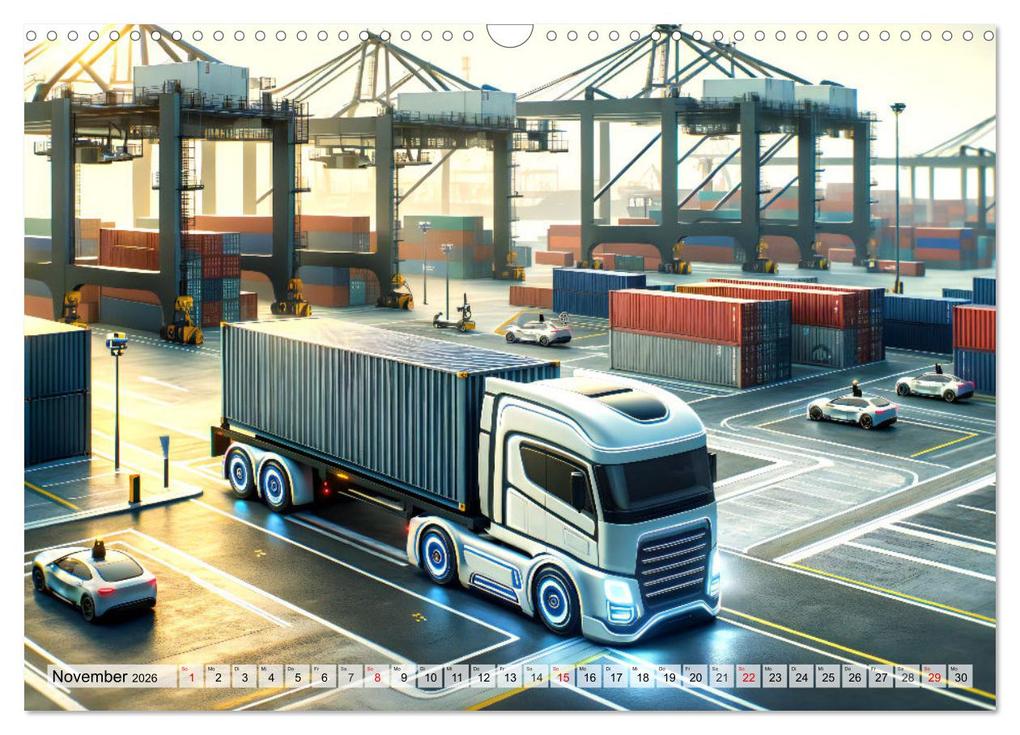 Weitere Ansicht: Die Zukunft im Hamburger Hafen: Visionen und Möglichkeiten von Morgen. (Wandkalender 2026 DIN A3 quer), CALVENDO Monatskalender | Calvendo, Marco Warstat