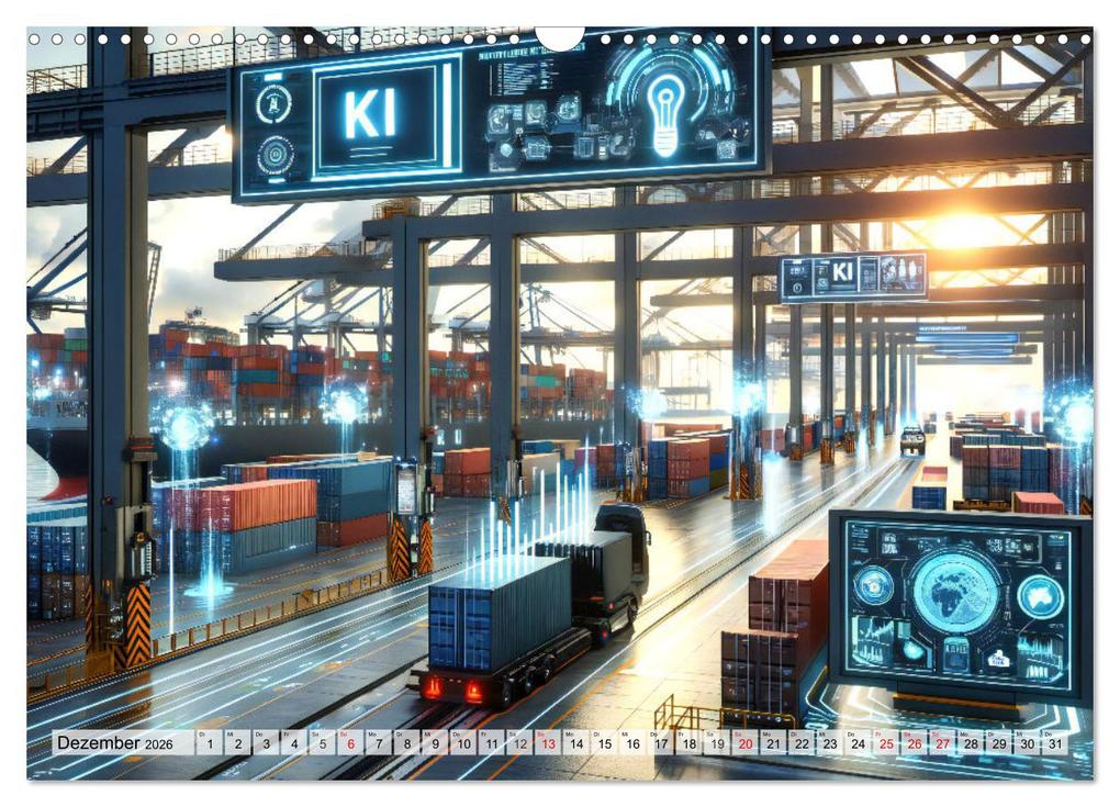 Weitere Ansicht: Die Zukunft im Hamburger Hafen: Visionen und Möglichkeiten von Morgen. (Wandkalender 2026 DIN A3 quer), CALVENDO Monatskalender | Calvendo, Marco Warstat