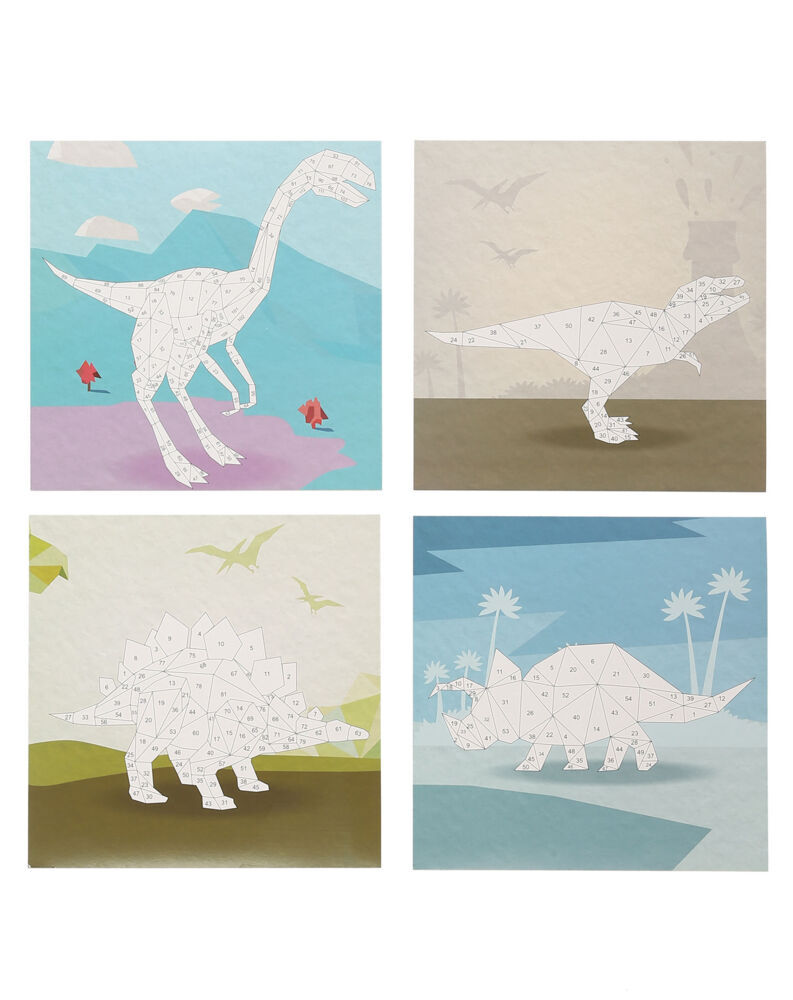 Weitere Ansicht: Mosaikbastelset Stickern nach Zahlen DINOSAURIER