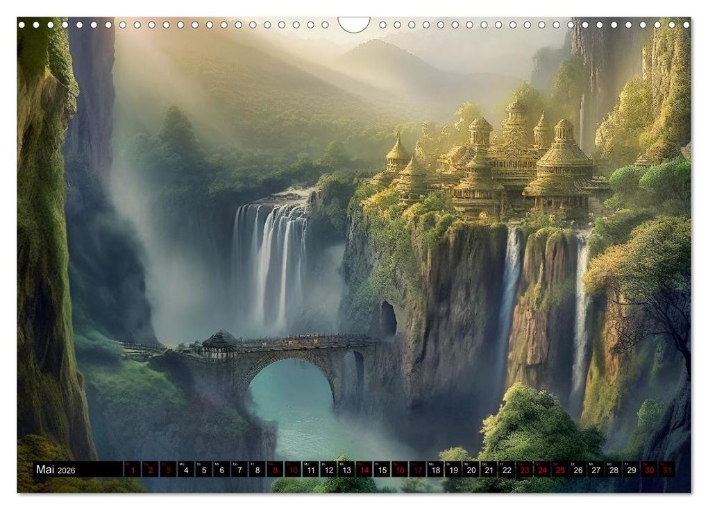 Weitere Ansicht: Im Reich der Elben (Wandkalender 2026 DIN A3 quer), CALVENDO Monatskalender | Calvendo, Simone Wunderlich