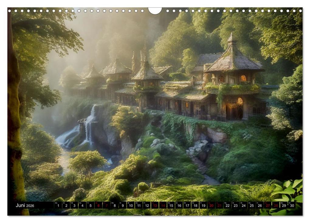 Weitere Ansicht: Im Reich der Elben (Wandkalender 2026 DIN A3 quer), CALVENDO Monatskalender | Calvendo, Simone Wunderlich