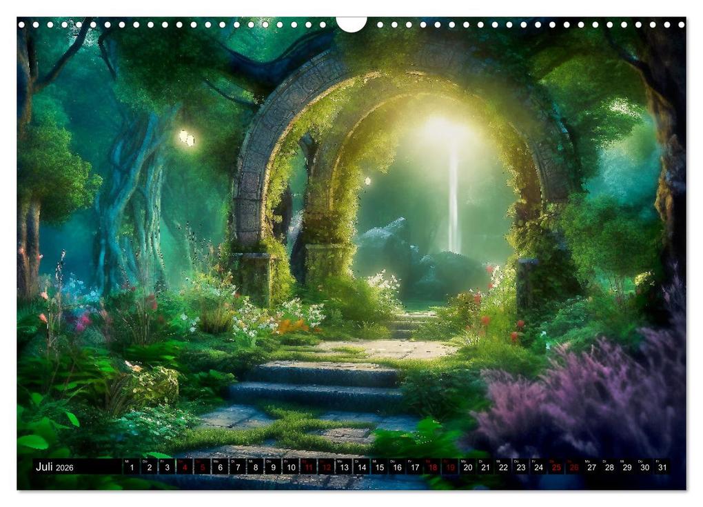 Weitere Ansicht: Im Reich der Elben (Wandkalender 2026 DIN A3 quer), CALVENDO Monatskalender | Calvendo, Simone Wunderlich