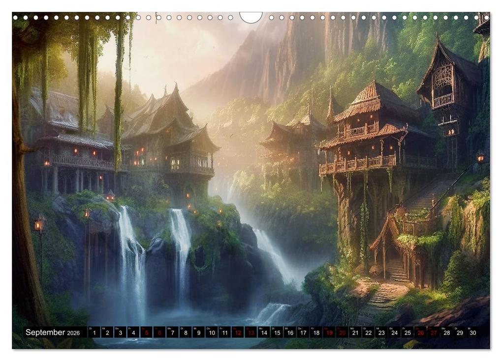 Weitere Ansicht: Im Reich der Elben (Wandkalender 2026 DIN A3 quer), CALVENDO Monatskalender | Calvendo, Simone Wunderlich