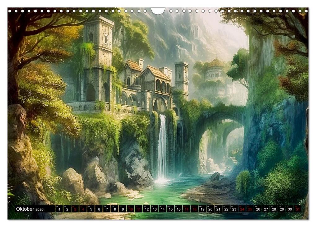 Weitere Ansicht: Im Reich der Elben (Wandkalender 2026 DIN A3 quer), CALVENDO Monatskalender | Calvendo, Simone Wunderlich