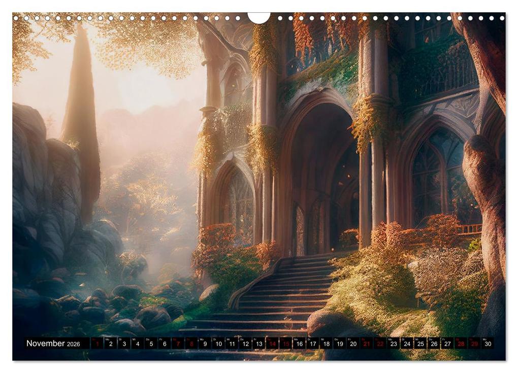 Weitere Ansicht: Im Reich der Elben (Wandkalender 2026 DIN A3 quer), CALVENDO Monatskalender | Calvendo, Simone Wunderlich