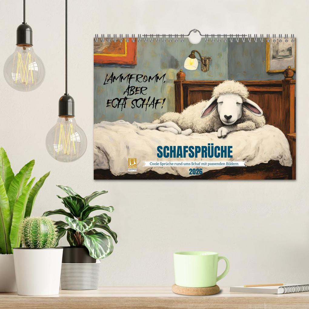 Weitere Ansicht: Schafsprüche (Wandkalender 2026 DIN A4 quer), CALVENDO Monatskalender | Calvendo, Sabine Löwer