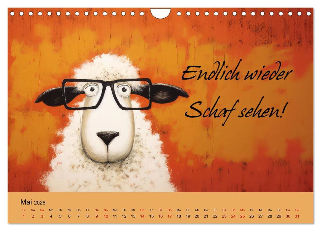 Weitere Ansicht: Schafsprüche (Wandkalender 2026 DIN A4 quer), CALVENDO Monatskalender | Calvendo, Sabine Löwer